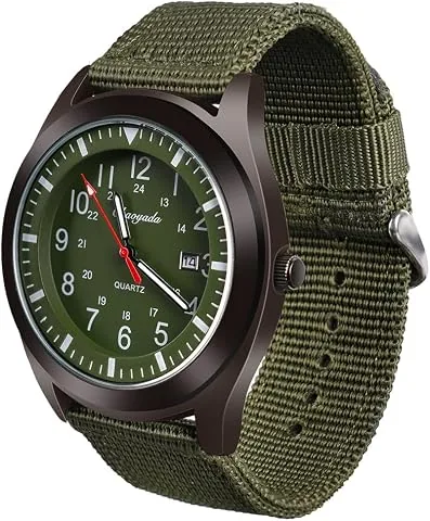 Herren Solar Movement, Auto-Kalender minimalistisches analoges Zifferblatt Canvas Stoff Band Herren Uhr täglich Wasserdicht