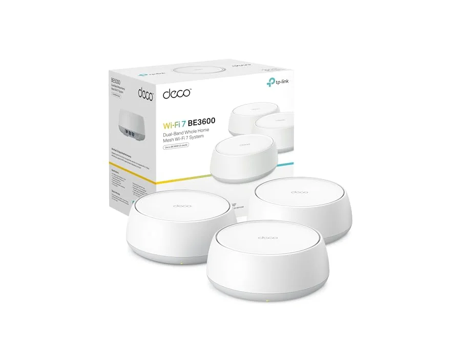 TP-Link Deco BE3600 (3-Pack) Sistema WiFi 7 Mesh, BE3600 Doble Banda, 600m² foto 2