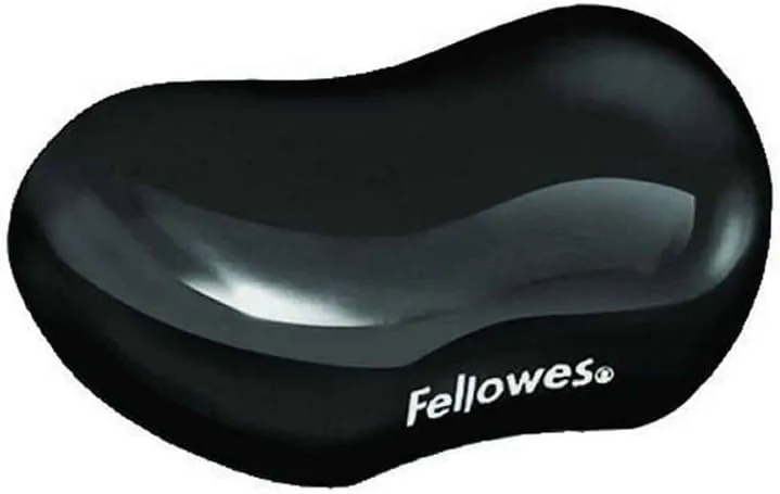 Fellowes Gel Crystals - Reposamuñecas flexible ergonómico, color negro foto 3