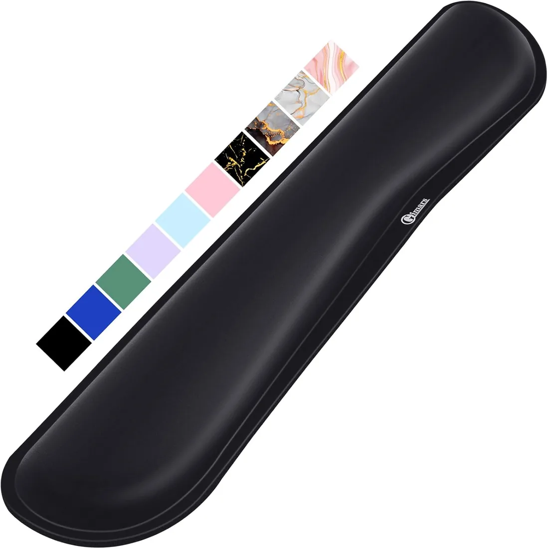 Gimars 44 cm Reposamuñecas Teclado Ergonómico con Espuma Memoria, Extendido Reposa Muñecas con Base de Goma Antideslizante para Alivio del Dolor al Escribir, Gaming Oficina PC Mac, Negro foto 2