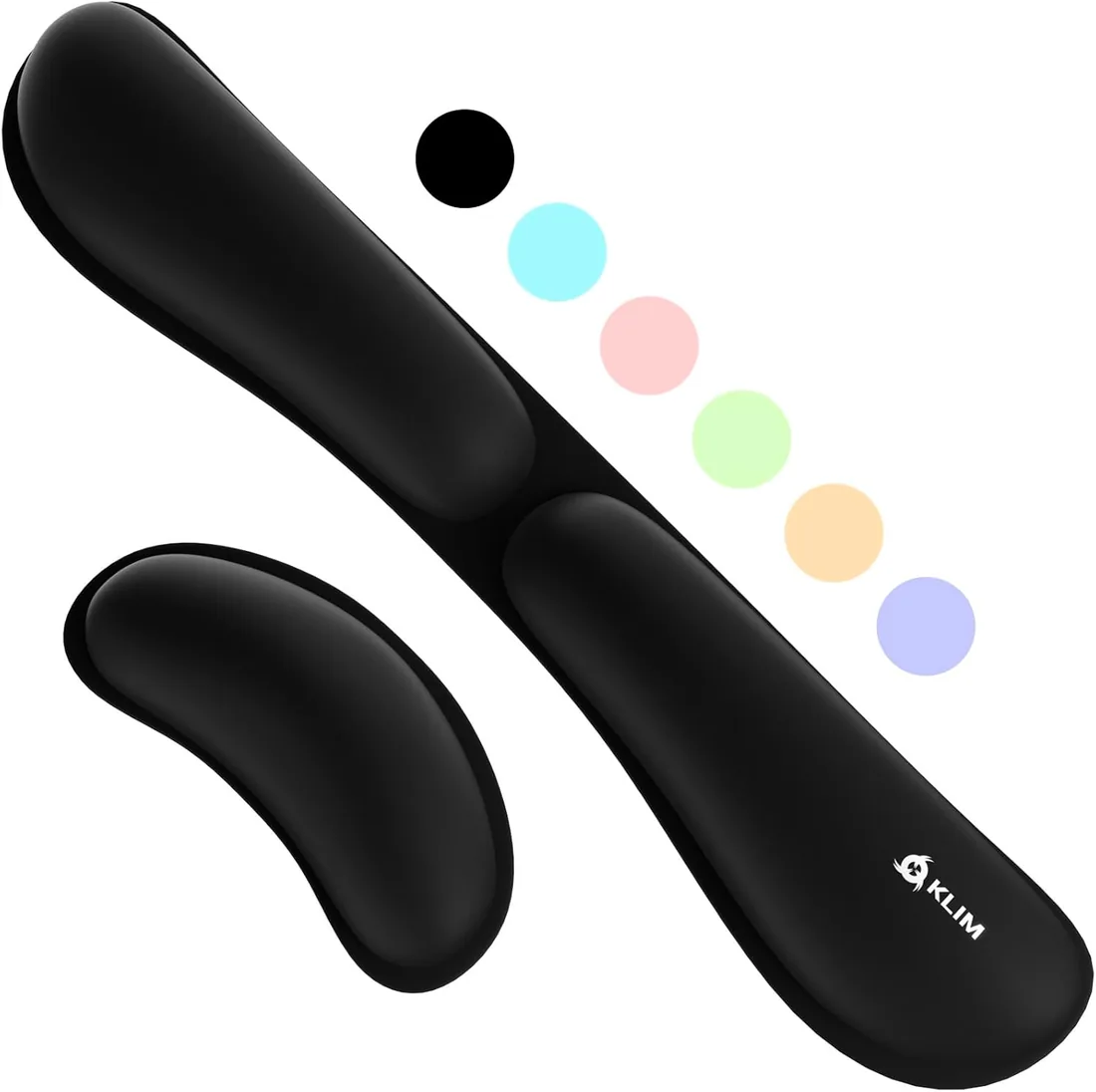 Reposamuñecas para Teclado y Ratón con Espuma de Memoria Gel Gaming | Alivia Dolor de Muñeca y Combate Túnel Carpiano, Ideal para Sesiones Largas en la Oficina, Negro foto 3