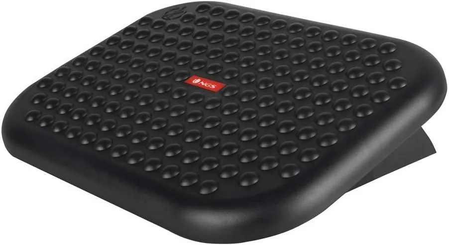 NGS Footnest - Reposapiés Ergonómico Ajustable 0°-15°, Antideslizante. | Superficie masajeadora y base antideslizante. Altura e inclinación regulables. Ideal para oficina y teletrabajo. foto 2