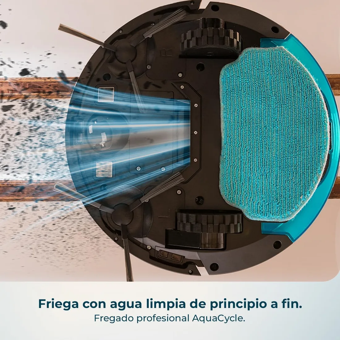 Cecotec Robot Aspirador Navegación Giroscópica Conga M10 Advance Aqua Pro foto 3
