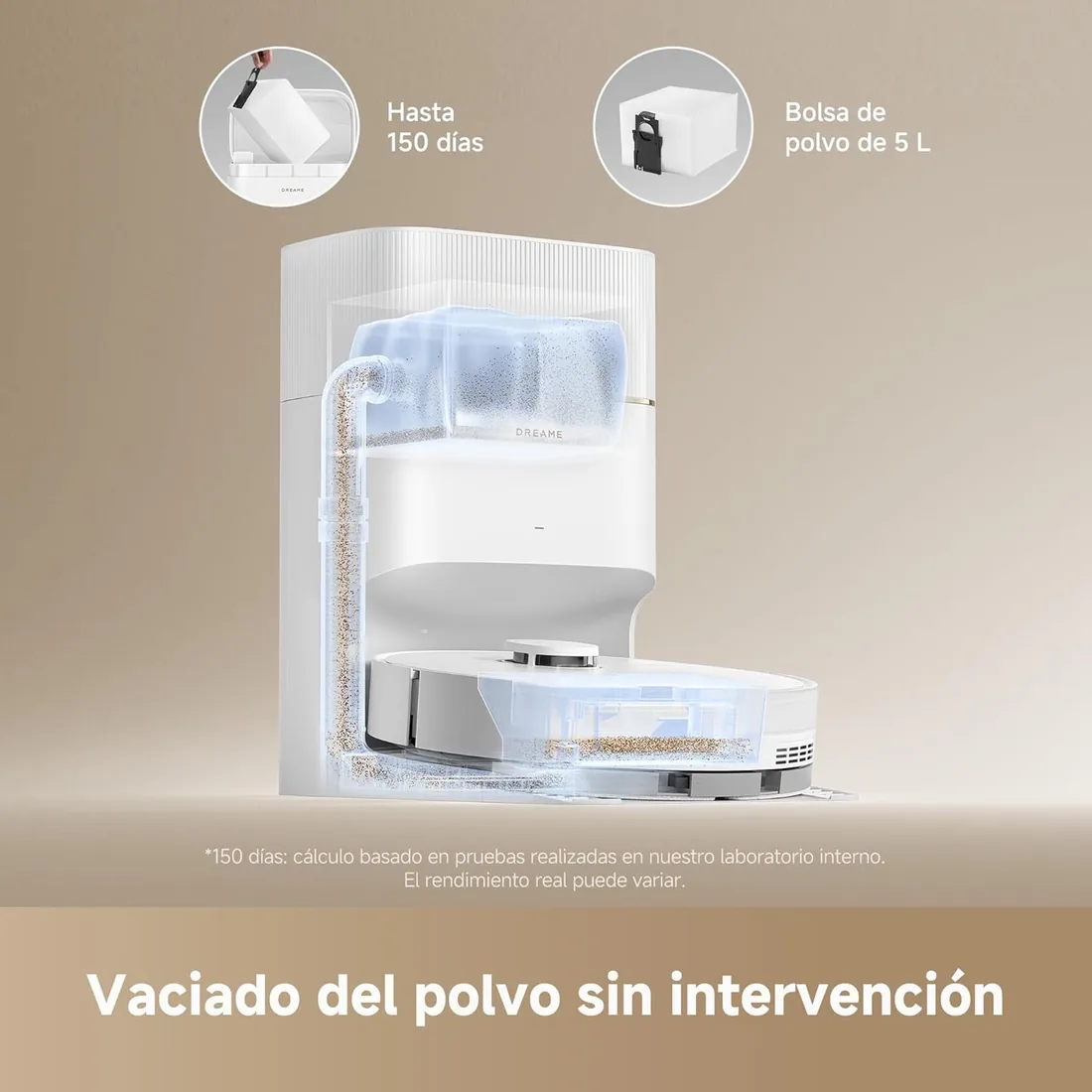 dreame D20 Pro Plus Robot Aspirador y Fregado 2 en 1, Succión de 13.000 Pa foto 2