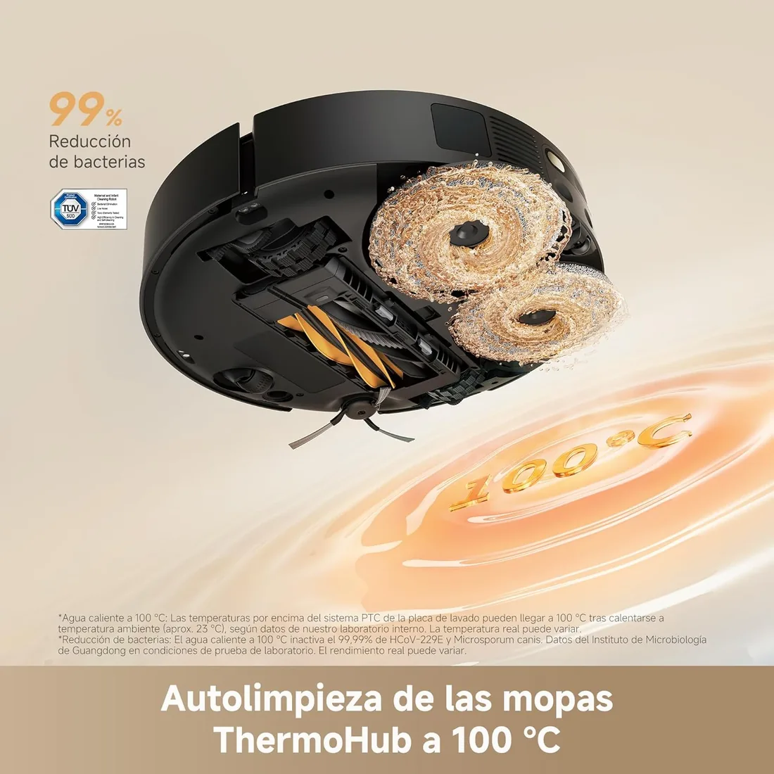 dreame L50s Pro Ultra Robot Aspirador, 30.000 Pa, Autolimpieza Mopa 100 °C foto 2