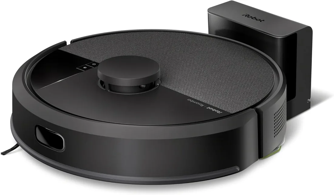 iRobot Roomba 105 Combo, Aspirador y friegasuelos, Clearview LiDAR Mapeo Inteligente, 7000Pa,120 mins,4 Fases, SmartScrub, Evita obstáculos, Zonas exclusión, Recarga y reanuda,App, 3 Modos Limpieza_N
