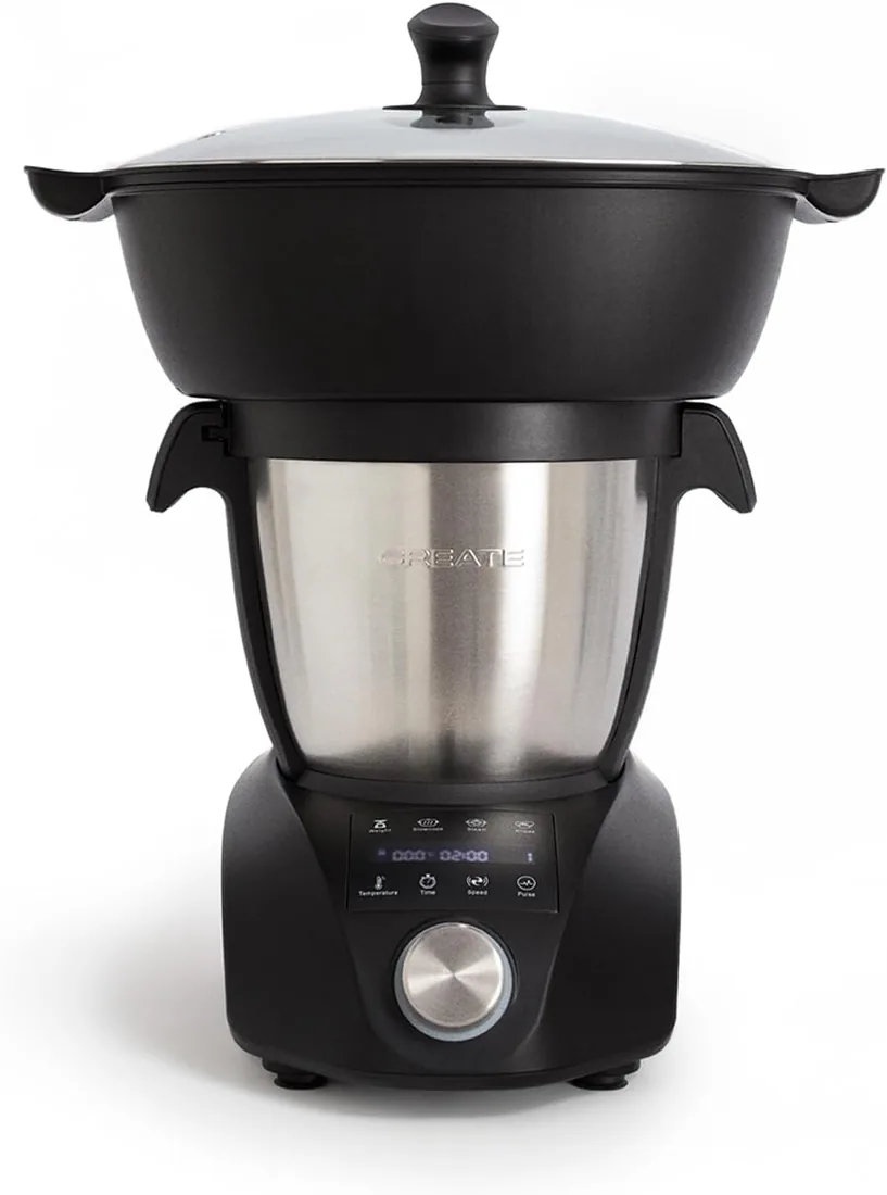 CREATE/CHEFBOT COMPACT CONNECT/Robot de cocina inteligente multifunción con cesta vaporera/Capacidad 3.5l, báscula incorporada, 24 programas automáticos, 10 velocidades + función turbo, 1200W foto 3