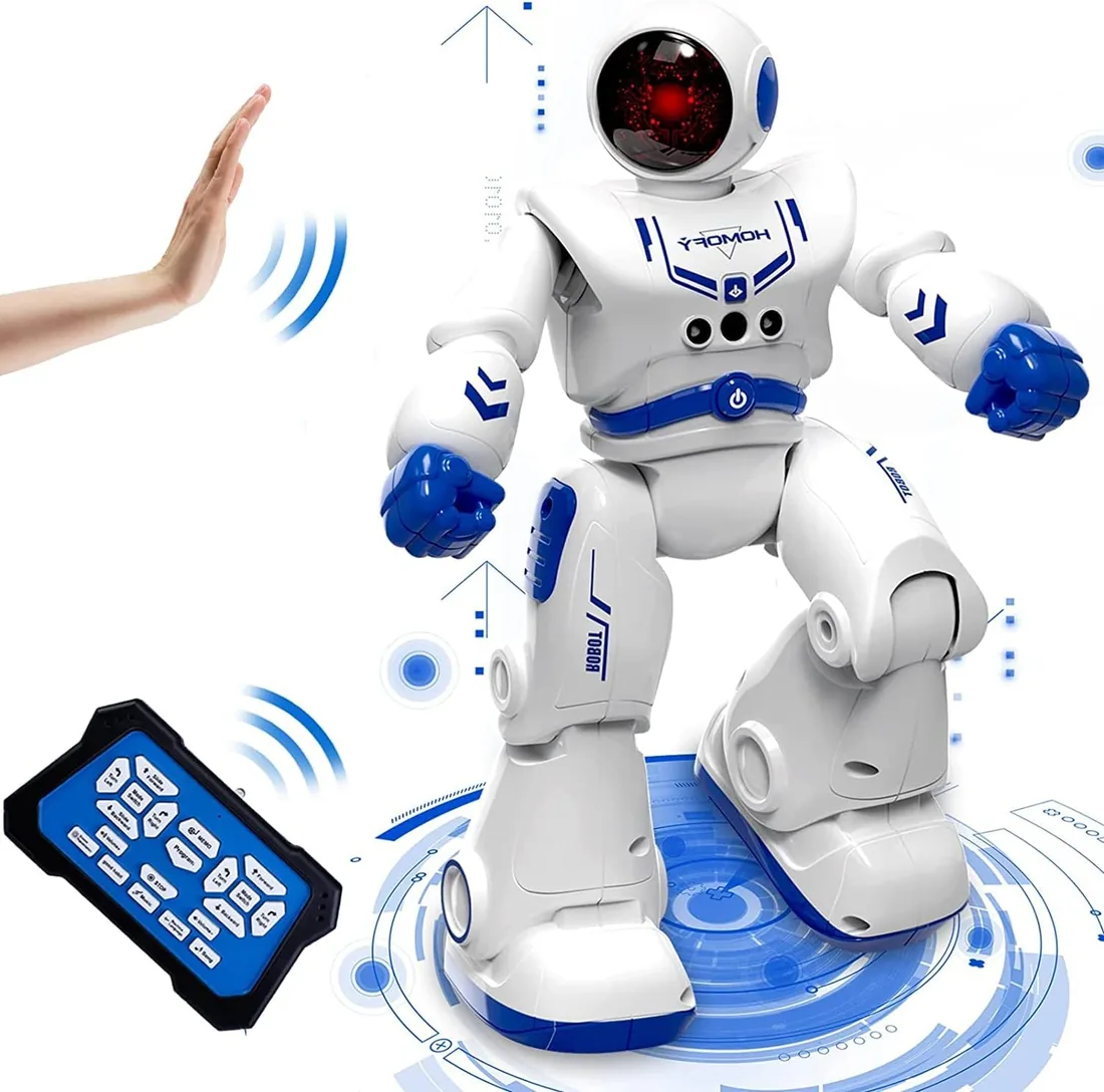 Robot Juguete Robote para niños 4 5 6 7 8 9 años Juguetes Robótica infantil | Educativa Robot Inteligente e Interactivo Programación Gestos Control Multifuncionales Luz y Sonido Juguete Ideal para Niños foto 2