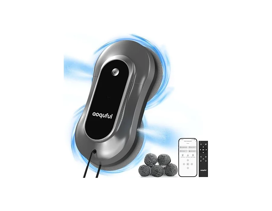 Robot Limpiacristales Inteligente Doble Spray, IA y App
