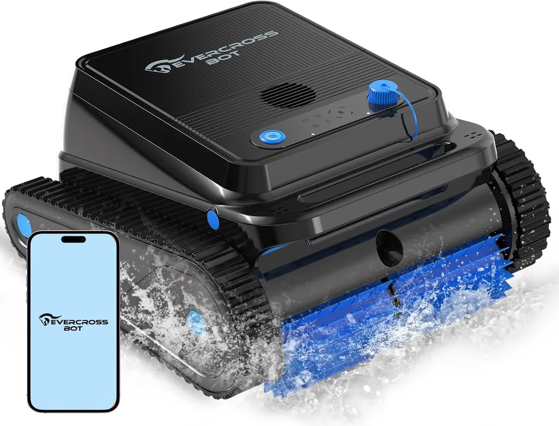 U8 Robot Piscina sin Cable con App, Limpia Fondo, Paredes y Línea de Agua, 120 Min Autonomía, 4 Motores, Navegación Inteligente, hasta 200 m² foto 3