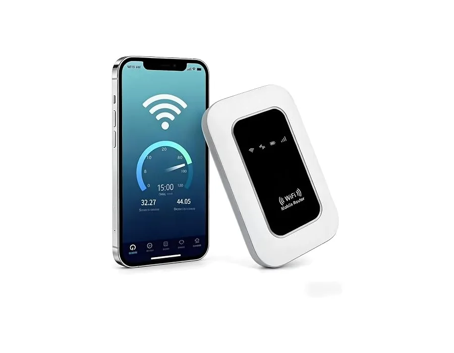 Routers Portátiles 5G, Módems WiFi 6-5G SIM con Ranuras para Desbloquear Tarjetas SIM, Internet Móvil de Alta Velocidad 5g / 4G +, hasta 10 Dispositivos, Ideales para Viajes y tele