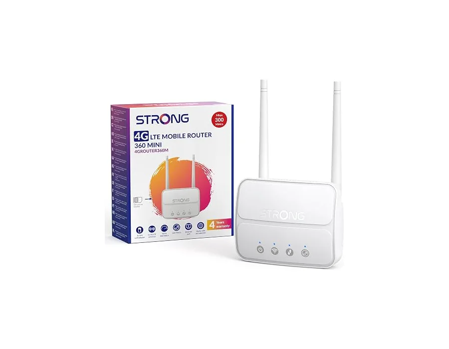 Strong Router 4G LTE N300 con SIM, Cat4 150Mbps, 32 Dispositivos, USB 3.0 foto 3