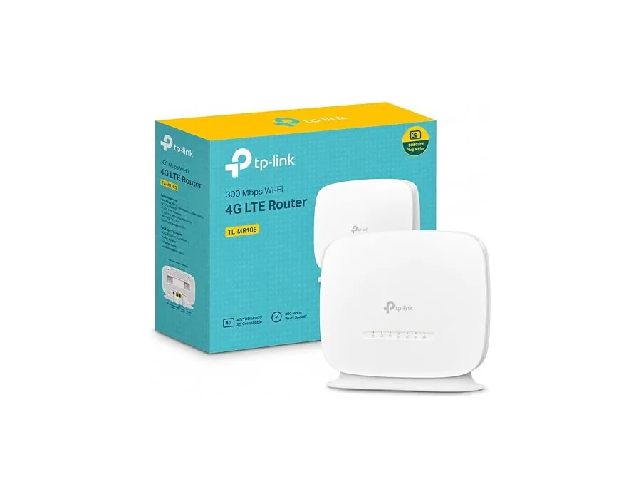 TP-Link TL-MR105 - Router 4G LTE SIM, WiFi 4 300 Mbps, 2 Puertos 10/100Mbps foto 2
