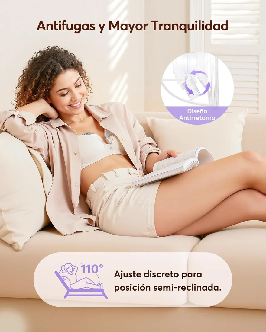 Haokoo Sacaleches Electricos Manos Libres Portátil K9, en pie, 2 Piezas | Extracción Eficiente, Ligero, Sellado Seguro Antifuga per Casa, Viaggi, Bridas 17/19/21/24/27mm, 4 Modos 12 Niveles, Sin BPA foto 3
