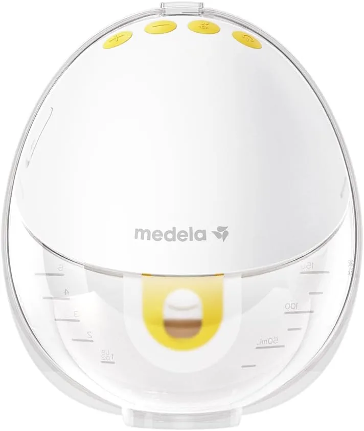 Medela Swing Flex - Sacaleches eléctrico, diseño compacto, con protectores mamarios PersonalFit Flex y tecnología Medela de extracción en 2 fases, Amarillo (101034985)
