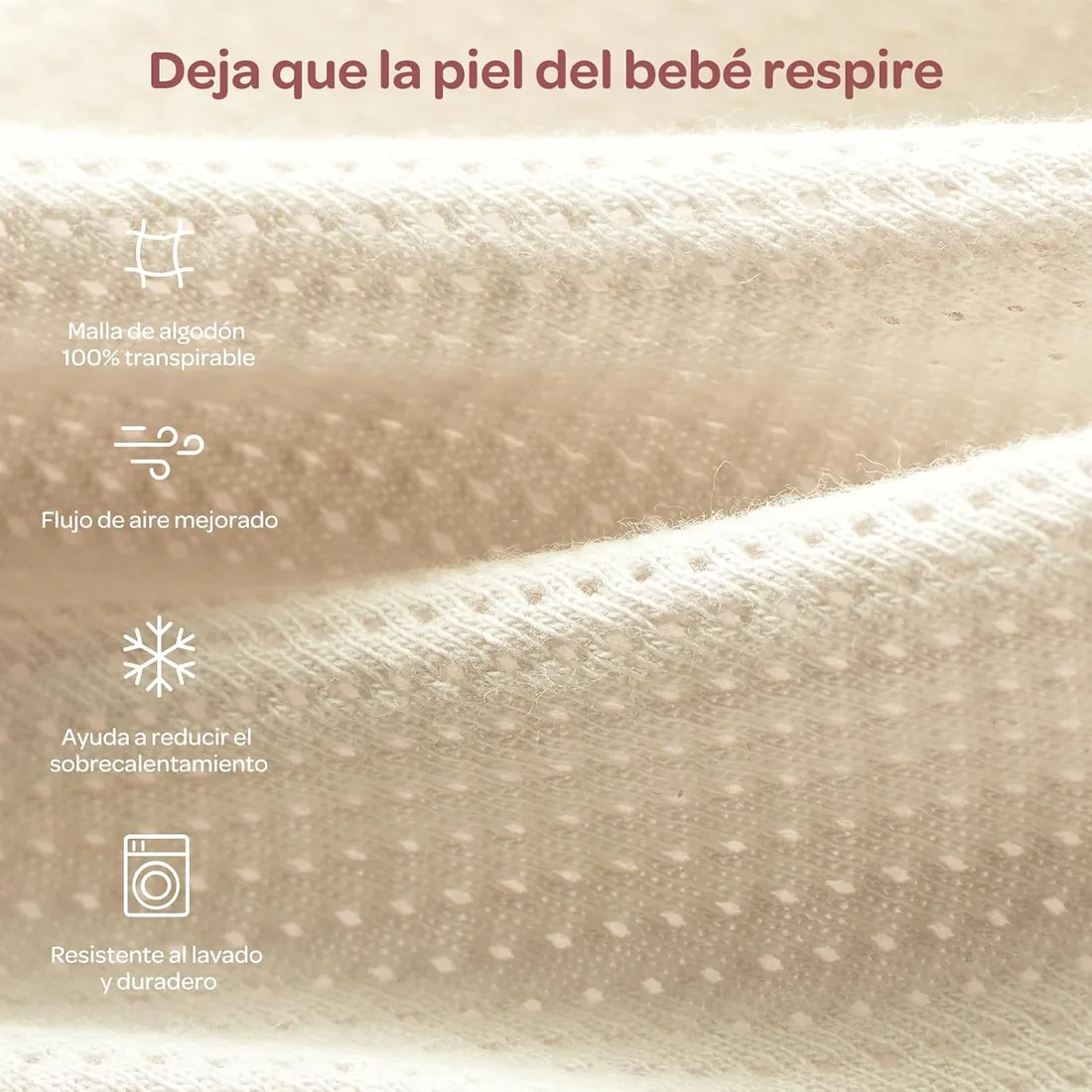 momcozy Saco de Dormir Bebé Transpirable Airflow Algodón 100%, Arrullo Recién Nacido 0-3 Meses, Reduce el Sobrecalentamiento y el Reflejo de Sobresalto foto 2