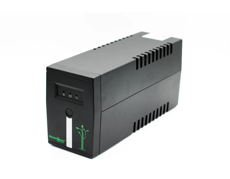 Master Power, Sistema de Alimentación Ininterrumpida SAI, UPS 900 VA, Tensión Constante de Salida 480W, 2 Enchufes Schuko — Ref. XNX4