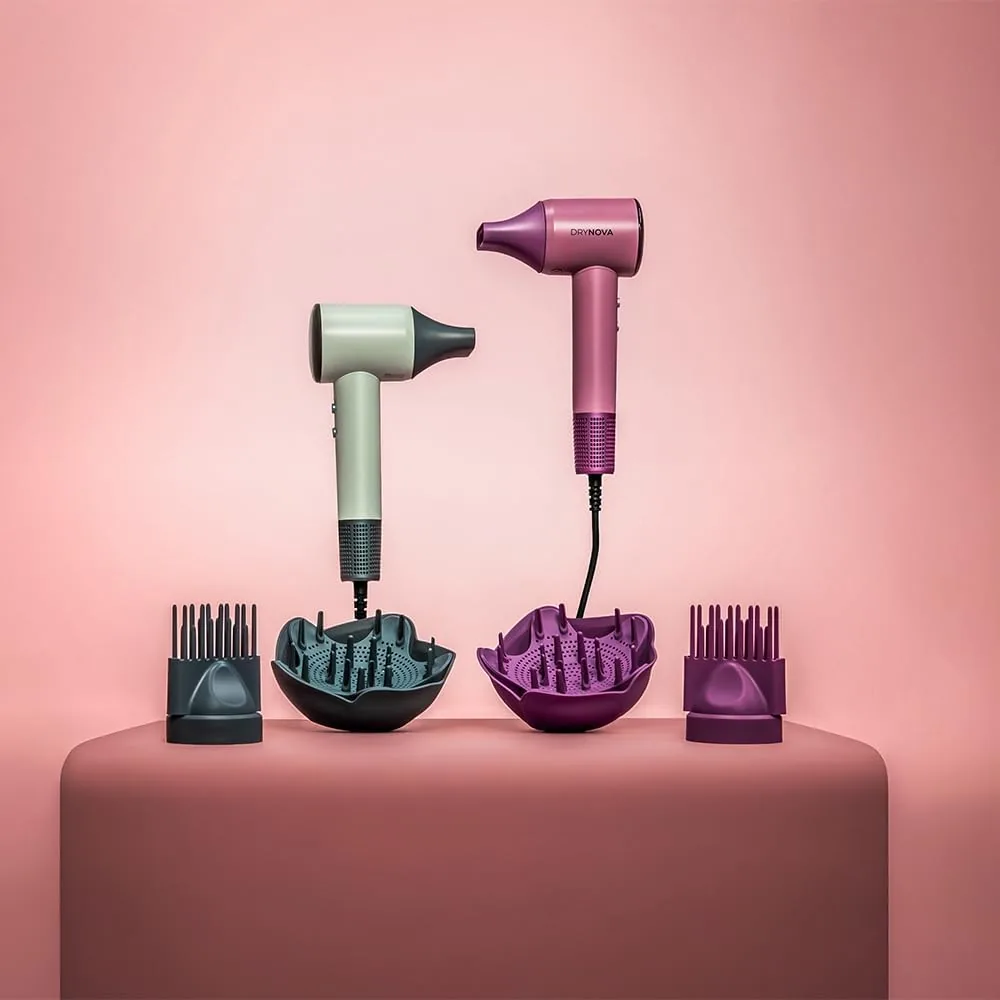 Cecotec Secador de Pelo Compacto y Ligero DryNova 3in1 Berry. 1600W, 110000RPM, Motor Brushless, Voluminizador, Difusor y Concentrador, Generador Iones, Silencioso y Duradero, 4 Ajustes Temperatura foto 2