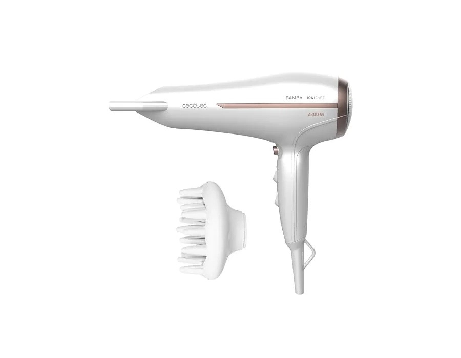 Cecotec Secador de pelo Iónico Bamba IoniCare 5200 Aura, 2300W de potencia, con ion real y gran caudal, Función aire frío, 2 velocidades y 3 temperaturas foto 2