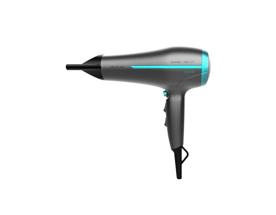 Cecotec Secador de Pelo Iónico Bamba IoniCare 5200 Aura Black. 2300W, Concentrador y Difusor, Cabello Sin Encrespamiento, Motor DC, Ion Real, Gran Caudal de Aire, 2 Velocidades y 3 foto 3