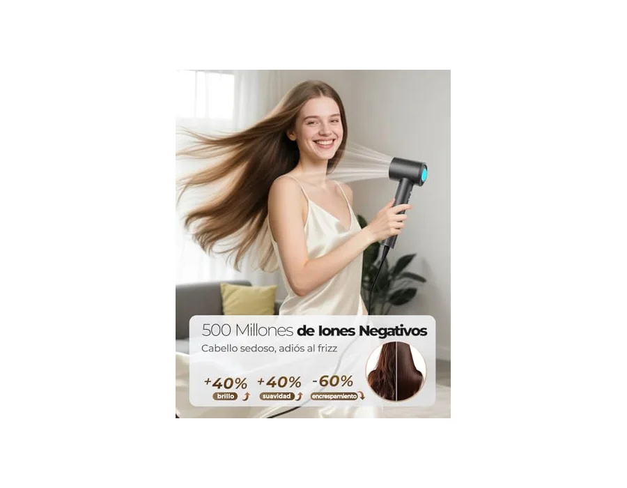 Haokoo Secador Pelo Profesional Alta Velocidad Iónico 150.000 RPM foto 3