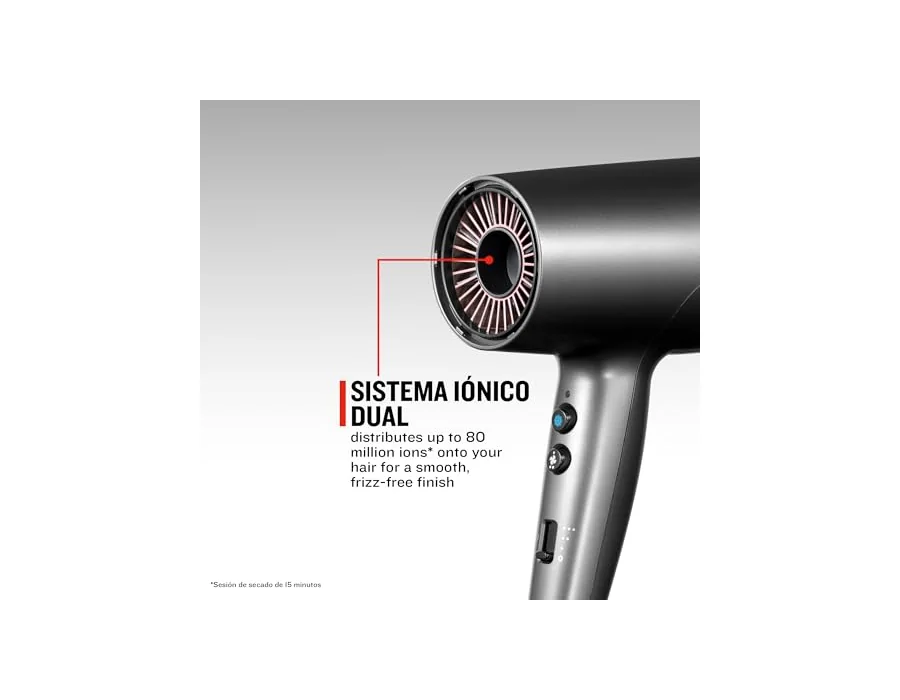 Remington Secador de Pelo Professional ONE, sensor Thermacare para proteger cabello, iónico, 8 ajustes, 4 accesorios, reductor encrespamiento, neceser para guardar, D6078 foto 3