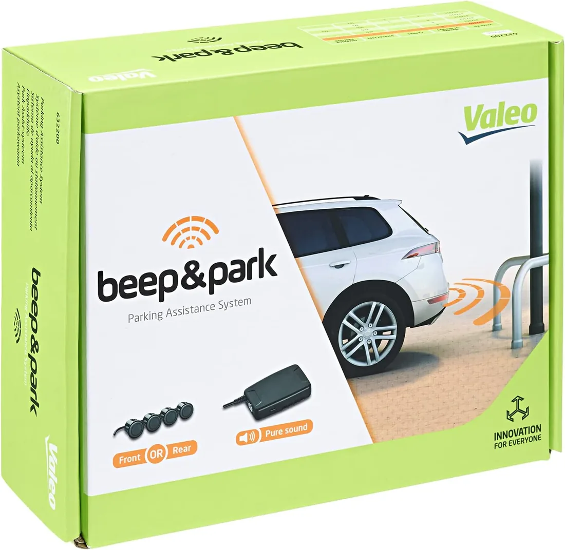Valeo 632200 - Sistema de Ayuda al Aparcamiento - Kit Beep&Park | 4 Sensores + 1 Altavoz - Instalación Delantera o Trasera