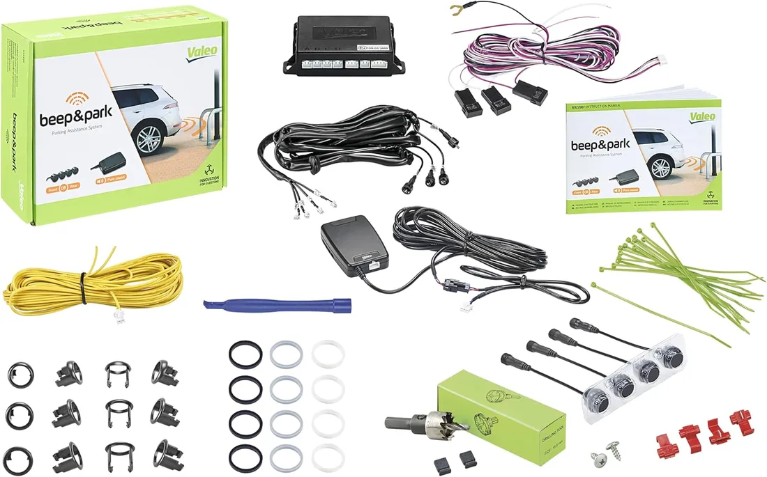 Valeo 632200 - Sistema de Ayuda al Aparcamiento - Kit Beep&Park | 4 Sensores + 1 Altavoz - Instalación Delantera o Trasera foto 2