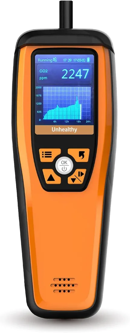 Temtop Medidor de CO2, Detector de Dióxido de Carbono de Calidad del Aire para Partículas de CO2 PM2.5 PM10, Medidor de Calidad del Aire para Hogar M2000C 2nd foto 2