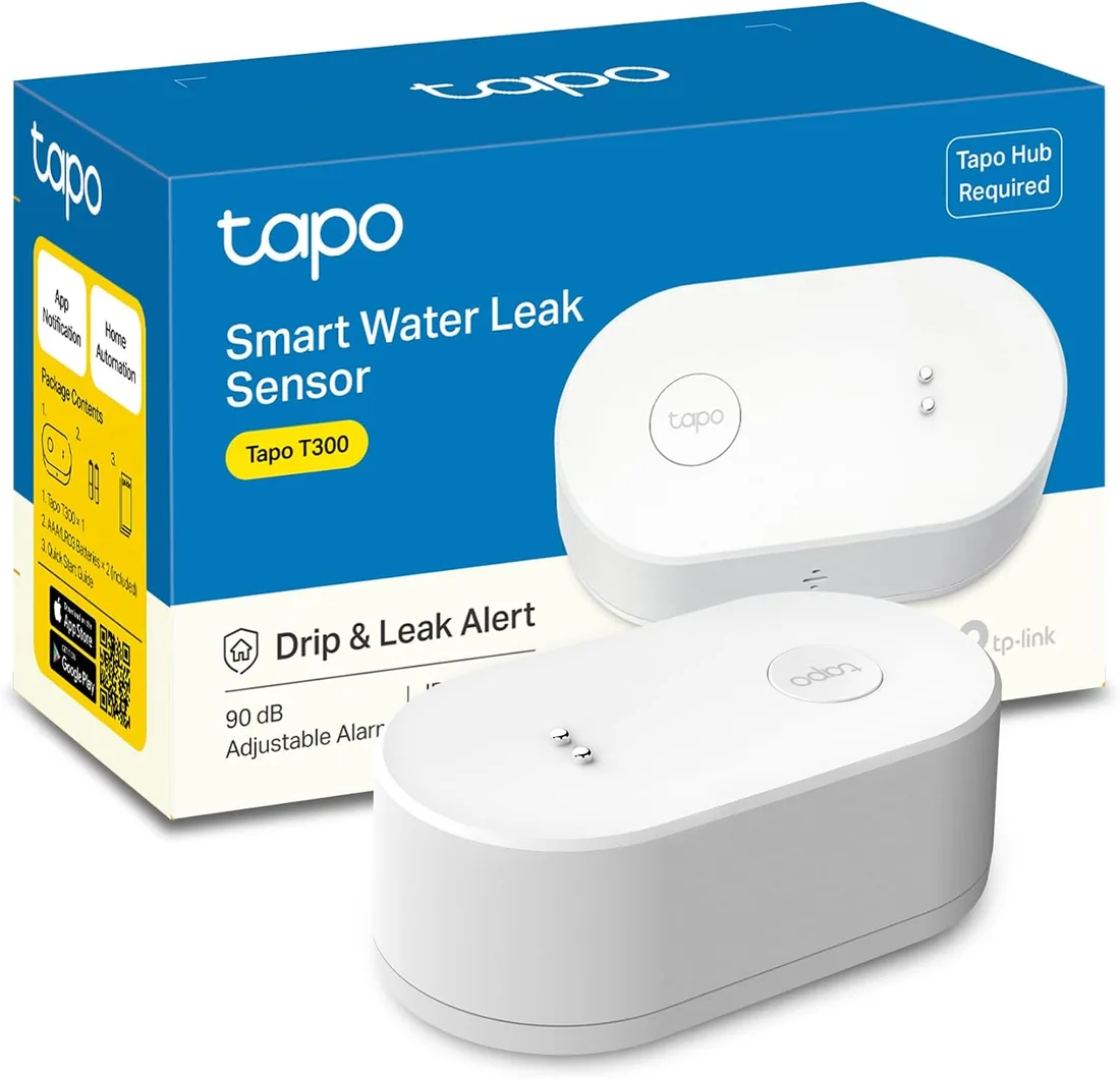 Tapo T300 – Sensor Inteligente de Fugas de Agua, Alarma de Fugas de 90 dB | Sistema de Alarma para el Hogar. Sensores de Movimiento y Ventana. Control App Tapo. Control Voz Alexa/Google. foto 3