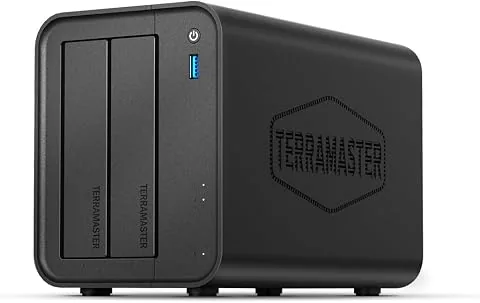 TERRAMASTER F2-425 NAS 2 bahías Intel x86 Quad-Core 4GB RAM (sin Discos) | LAN 2.5 GbE, almacenamiento en red, servidor mu foto 2