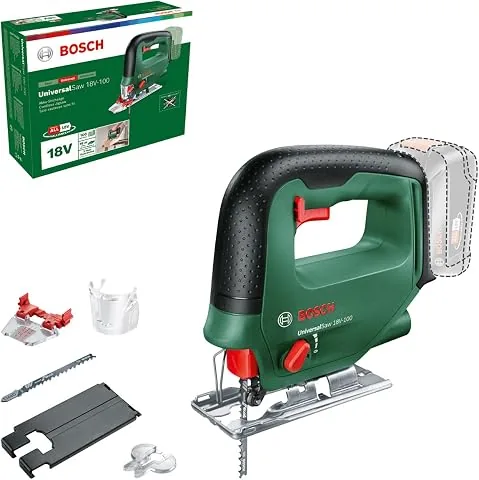 Bosch Sierra de calar a batería UniversalSaw 18V-100 | Potente herramienta polivalente para realizar cortes precisos o ráp