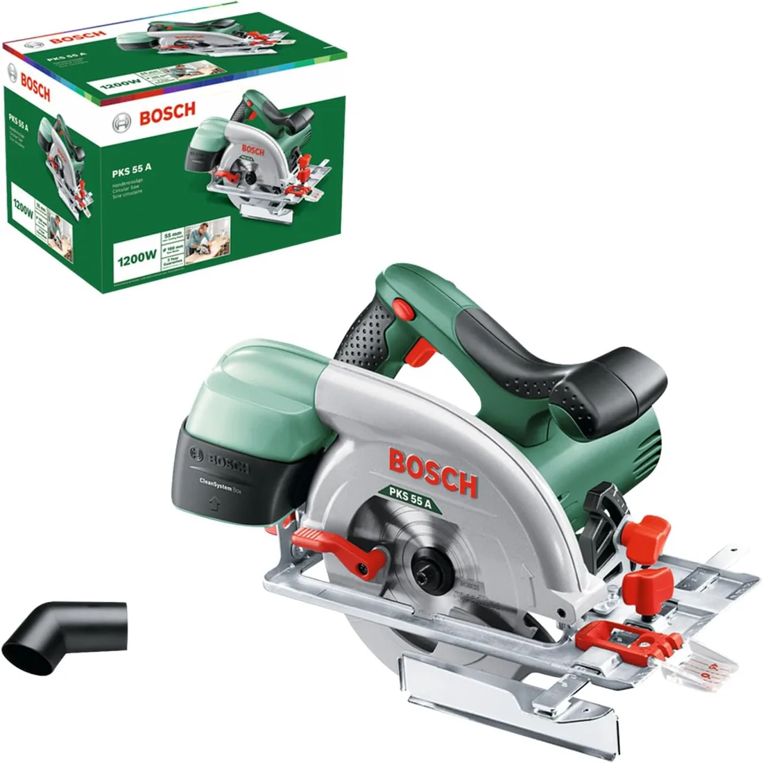 Bosch Sierra circular PKS 55 A | Control total para cortes rectos precisos PKS 55 A