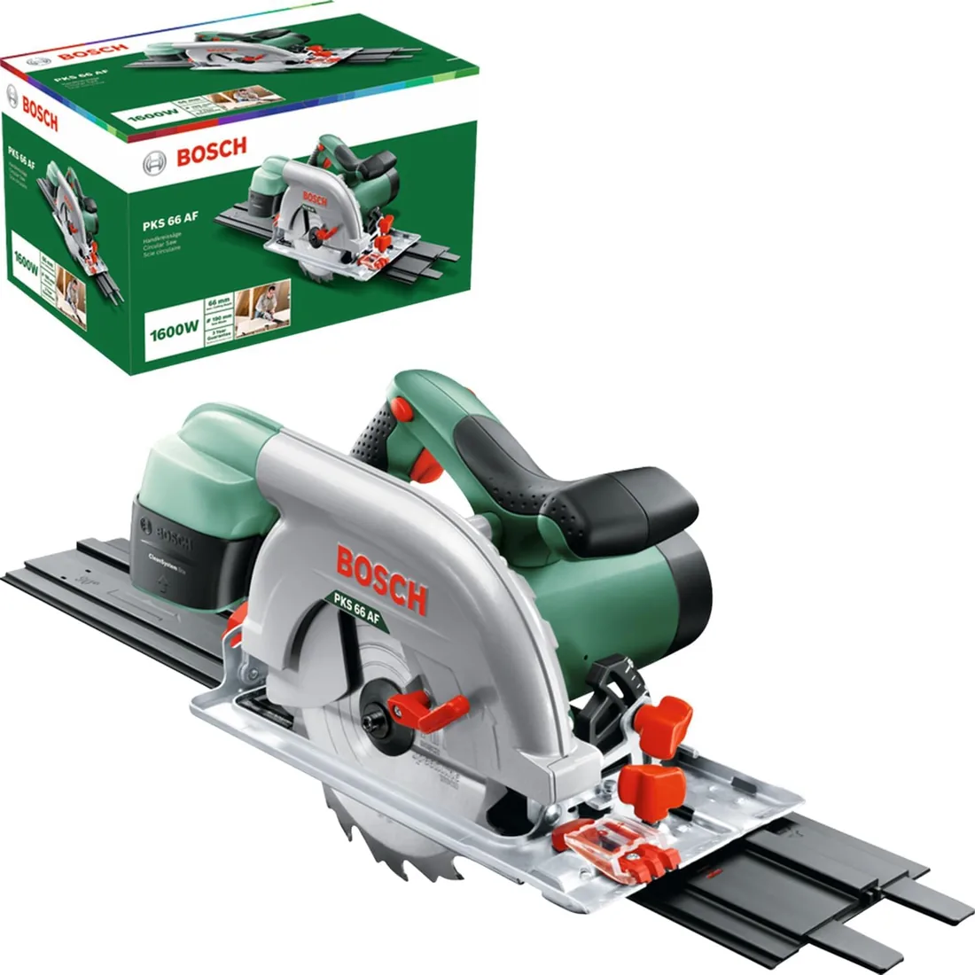 Bosch Sierra circular PKS 66 AF | Obtén el poder de realizar cortes rectos en materiales resistentes PKS 66 AF