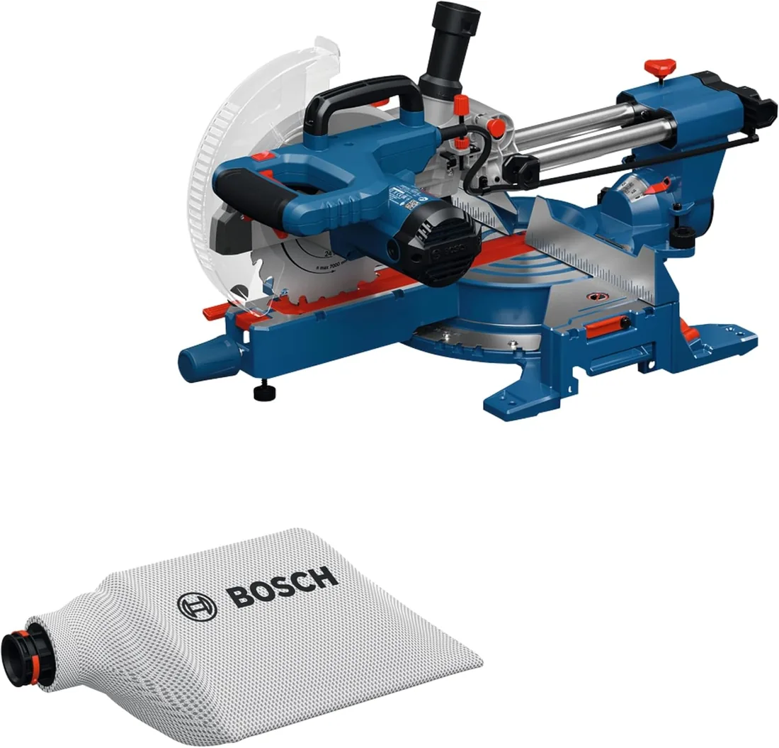 Bosch PRO Ingletadora telescópica GCM305-216S | Sierra ingletadora asequible con precisión duradera y funcionamiento suave