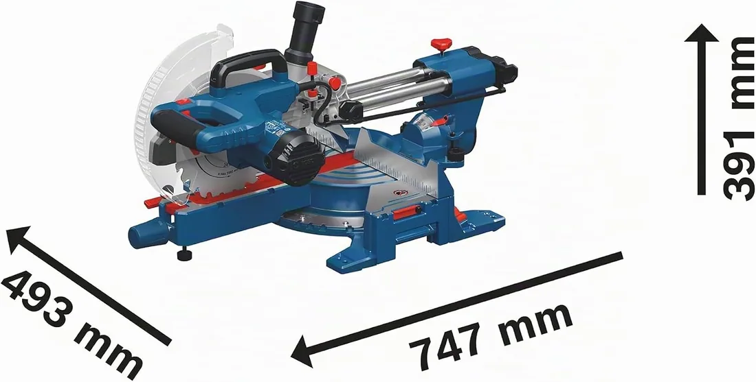 Bosch PRO Ingletadora telescópica GCM305-216S | Sierra ingletadora asequible con precisión duradera y funcionamiento suave foto 2