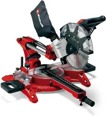 Einhell Sierra de tracción, vaivén e inglete TC-SM 2534/1 Dual | 2350 W | corte 75 x 340 mm | 1 hoja de sierra de Ø 250 mm