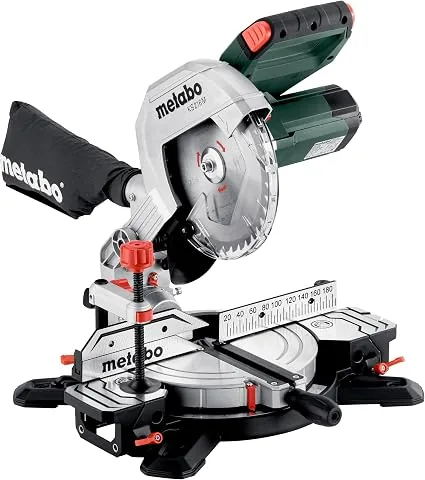 metabo KS 216 M Sierra de Inglete, Ingletadora Telescópica para Madera | Sierra circular de 1100W con foto 2