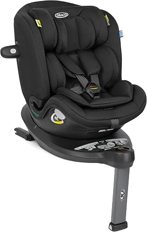 Graco - Turn2Me™ Grow i-Size R129 Silla de coche giratoria 360° con ISOFIX 3 en 1 multiedad, de 40 a 125 cm (desde el nacimiento hasta los 7 años aprox.), color Midnight foto 2