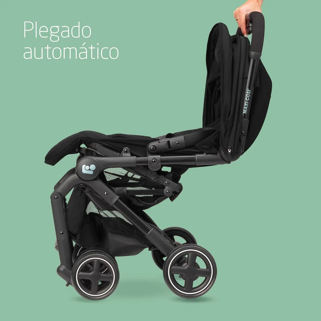 Maxi-Cosi Lara2, Silla de Paseo Ligera, 0-4 años, 0-22 kg, Silla Paseo Bebe Compacta, 3 Reclinaciones, Reclinación Total, Plegado Automático, Bandolera, Essential Black foto 3