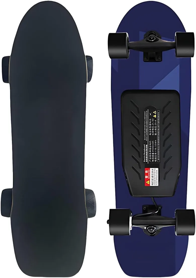 Skate Eléctrico Portátil Adulto, Mando Inalámbrico, Velocidad Ajustable, Frenado Suave, Autonomía 25 Km, Carga Rápida 90 Min, Principiantes foto 2