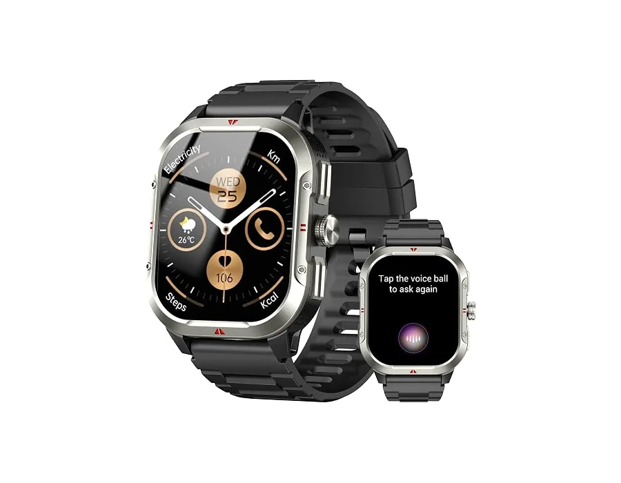 Jugeman Reloj Inteligente Hombre con GPS, 2.06'' Smartwatch,Fitness Tracker