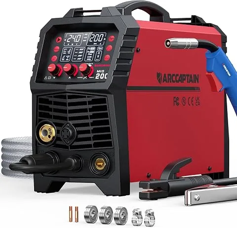 ARCCAPTAIN Poste à Souder MIG, 200A 6-en-1, Soldador Inverter IGBT de 230V foto 2