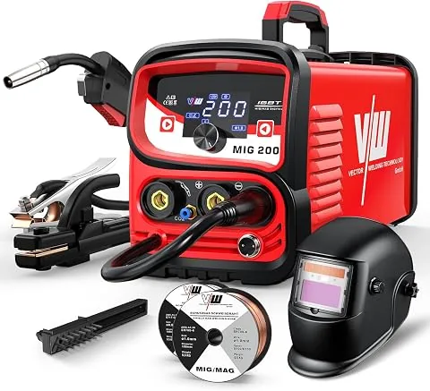 VECTOR WELDING Soldador de Hilo 4 en 1 Máquina de Soldar MIG MAG 200A foto 2
