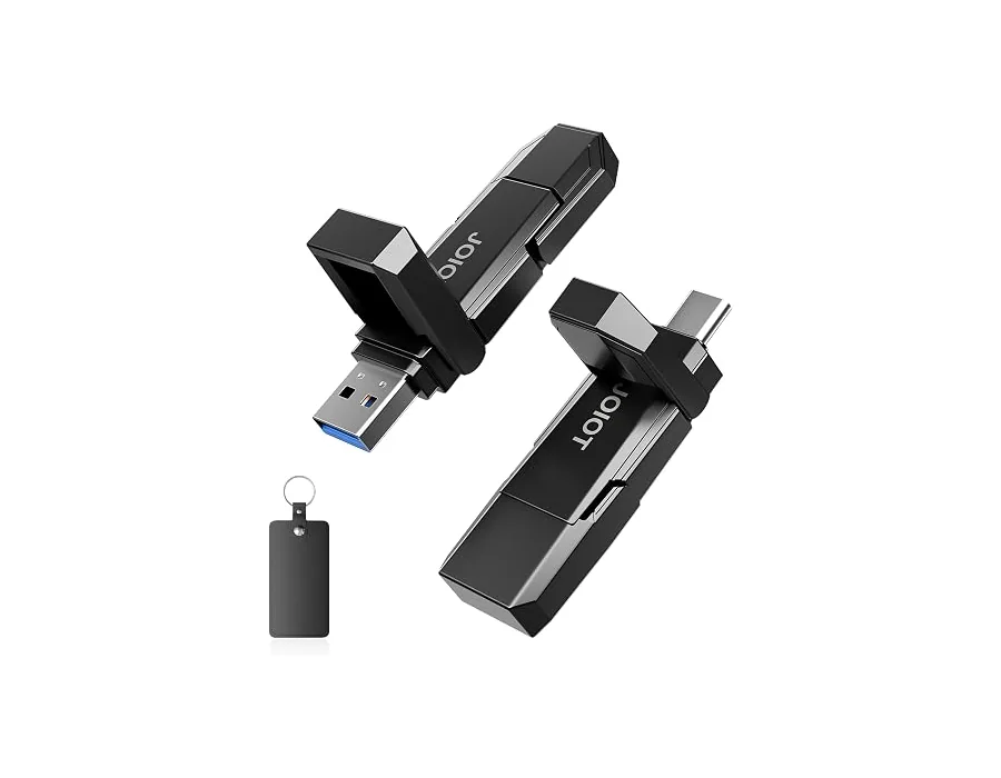 SSD Externo 256GB Disco Duro Externo SSD Pendrive USB C Portatil Type-C and USB 3.2 Pen Drive Speed up to 450MB/s Memorias USB for iPhone 15/16/17 Android Phone Laptop Tablet foto 3