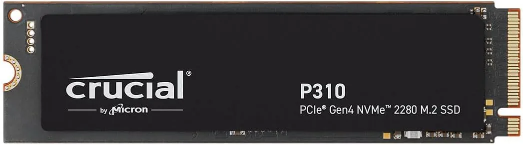 Crucial P310 SSD 1TB PCIe Gen4 NVMe M.2 2280, Disco Interno, hasta 7.100 MB/s, Compatible con Ordenador Portátil y de Sobremesa & Consolas de Juegos Portátiles - CT1000P310SSD801