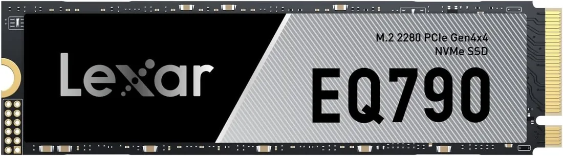 Lexar EQ790 SSD 1TB, M.2 2280 PCIe Gen4 NVMe SSD | Velocidad hasta 7000 MB/s, para Cargas de Trabajo Intensivas y Juegos de PC PS5