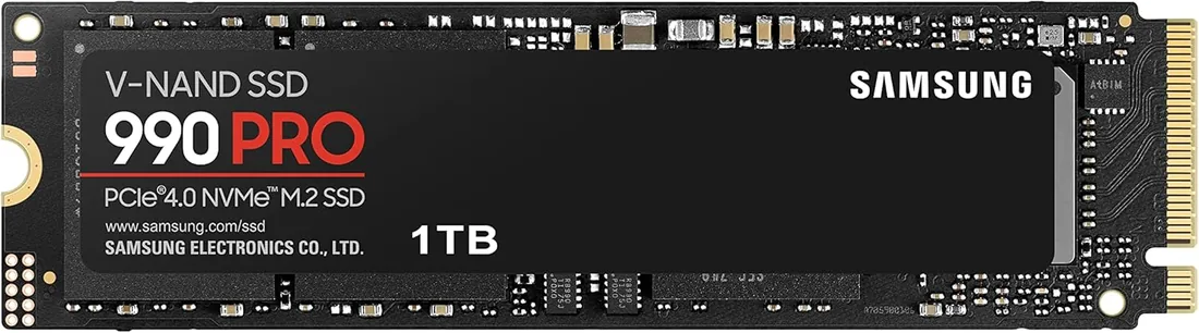 SAMSUNG Unidad de estado sólido 990 Pro M.2 1000 GB PCI Express 4.0 V-NAND MLC NVMe, negro, MZ-V9P1T0BW foto 2