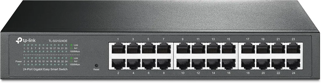 TP-Link TL-SG1024DE-Switch ethernet Gigabit, 24 Puertos, Plug&Play, Desktop | 24 Puertos Gigabit. Plug & Play, No Necesita Configuración. Diseño sin Ventilador, Silencioso. Carcasa Metálica. foto 2