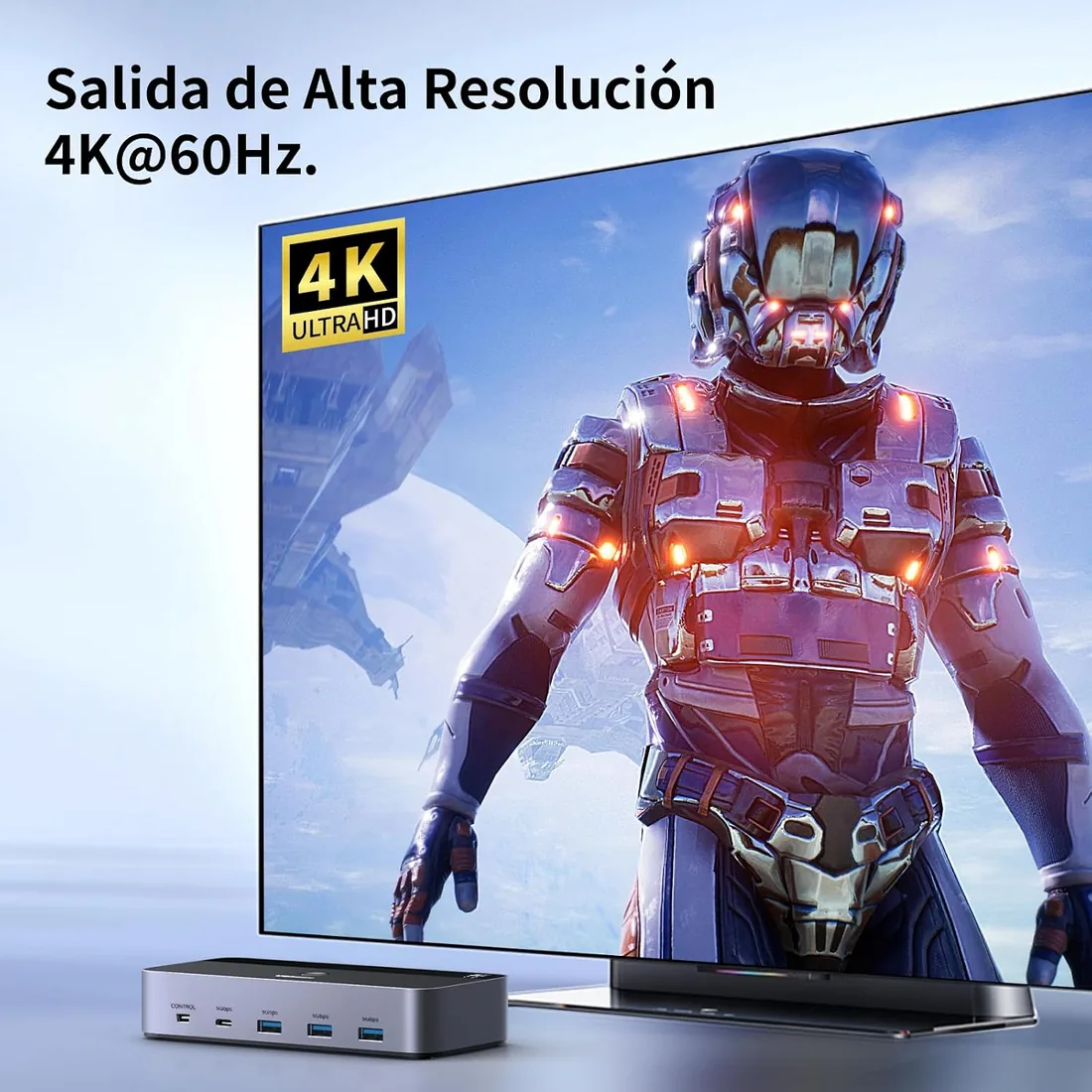 UGREEN Switch KVM HDMI 2.0 2 Entradas 2 Salidas 4K 60 Hz Conmutador 2 PC | 4 Puertos USB 5 Gbps para Teclado Ratón Disco Duro Controlador de Escritorio Compatible con Windows Linux macOS foto 3
